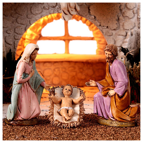 Presepe arabo con fontana presepe Moranduzzo 12 cm 3