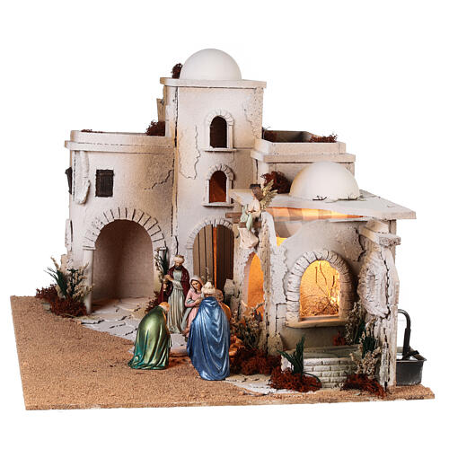 Arab nativity scene with fountain for 12 cm Moranduzzo nativity scenes 7