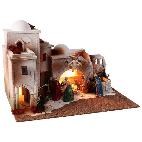 Arab nativity scene with fountain for 12 cm Moranduzzo nativity scenes 7