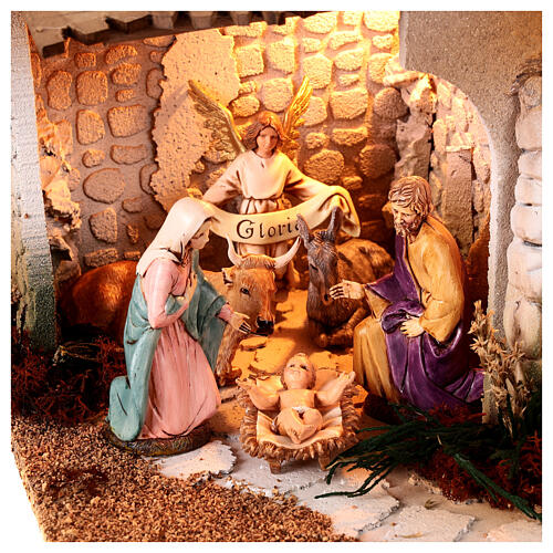 Szopka arabska, 45x60x50 cm, figurki Moranduzzo 12 cm 4