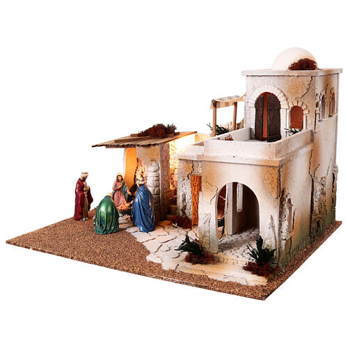 Arab nativity scene 45x60x50 cm for 12 cm statues 3