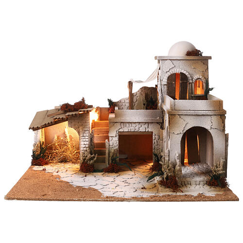 Arab nativity scene 45x60x50 cm for 12 cm statues 10