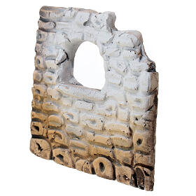 Plaster wall with window for Nativity Scene with 8-12 cm characters