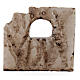 Muretto 10x10 cm con finestra per presepi 8-12 cm gesso s3