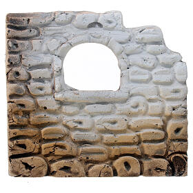 Mur z oknem, do szopki 8-12 cm
