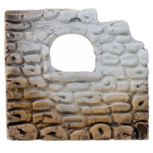 Mur z oknem, do szopki 8-12 cm 1