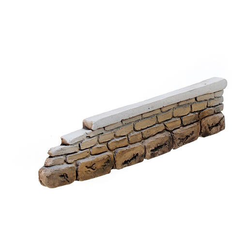 Mur niski, 5x15 cm, gips, dla szopek 8-12 cm 2