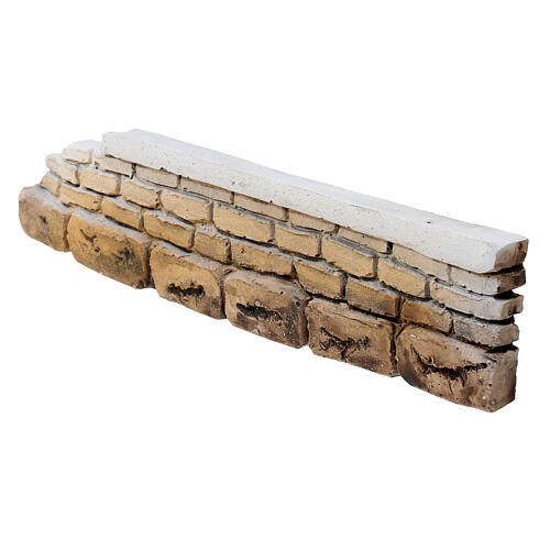 Mur niski, 5x15 cm, gips, dla szopek 8-12 cm 3