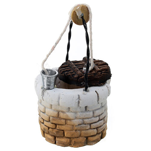 Pozo con arco 12x5 cm de yeso para belenes de 8 a 12 cm 2