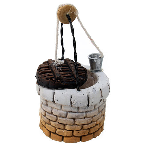 Pozo con arco 12x5 cm de yeso para belenes de 8 a 12 cm 3