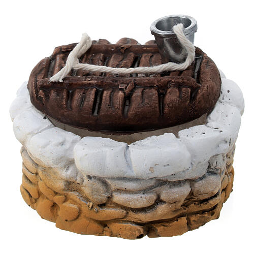 Pozo bajo pequeño 5x10 cm para belenes 8-12 cm 3