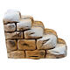 Escalera pequeña 5x5x5 cm blanca de yeso para belenes 8x12 cm s4