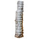 Large column 25x5x5 cm plaster for nativity scenes 8-12 cm s3