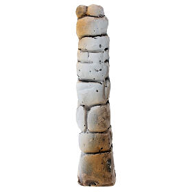 Small plaster column for Nativity Scene with 8-12 cm characters