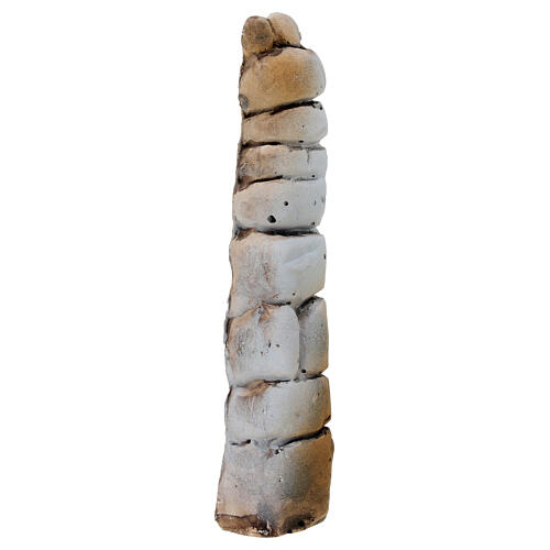 Small column 15x5 cm in plaster for nativity scenes 8-12 cm 3