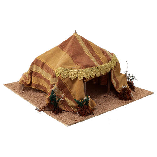 Round Arabic tent 15x35x35 cm for Nativity Scene of 8-12 cm characters 3