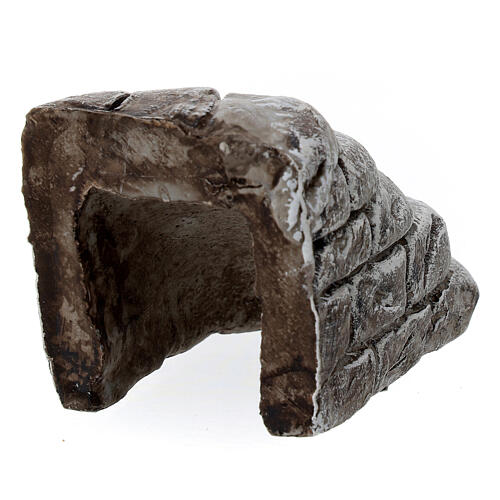 Schodki 5x5x5 cm, szare, z gipsu, do szopek 8-12 cm 5