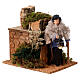 Pastore con lanterna in movimento 15x10x15 cm presepe 12 cm s3