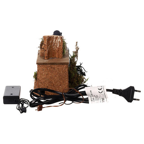 Pasterz z ruchomą latarnią, 13x10x14 cm, szopka 12 cm 5