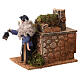 Pasterz z ruchomą latarnią, 13x10x14 cm, szopka 12 cm s2