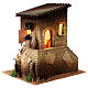 Movimento Uomo e donna alla finestra presepe 12 cm 30x20x25 cm s2