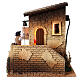Movimento Uomo e donna alla finestra presepe 12 cm 30x20x25 cm s3