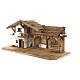 Wooden stable with balcony 35x70x30 cm for 10 cm Nativity Scene s2