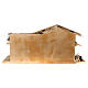 Stalla legno balconcino 35x70x30 presepe 10 cm s4