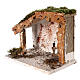 Empty stable 20x25x15 cm for Nativity Scene of 8 cm s2