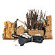 Fire with flame effect light for 8 cm Nativity Scene 15x20x15 cm s4