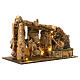 Rocky Nativity stable 16 cm with waterfall with lights pump 35x60x35 cm s4