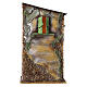 Casa alta Moranduzzo con luce cartone 50x30x20 cm presepe 10 cm s1