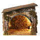 Stable with light 30x30x20 cm for 10 cm Moranduzzo Nativity Scene s1