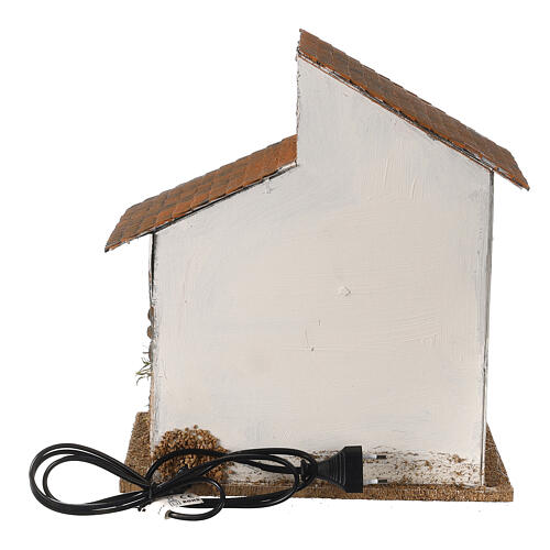 Casa stuccata a mano 35x30x20 cm 10 cm Moranduzzo sughero 6