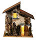 Hand stuccoed house figure 35x30x20 cm 10 cm Moranduzzo cork s1