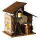 Hand stuccoed house figure 35x30x20 cm 10 cm Moranduzzo cork s3