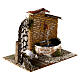 Nativity fountain with sheep 12 cm cork 15x20x15 s3