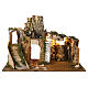 Osada scena Bożego Narodzenia 16 cm, korek, 50x75x40 cm s6