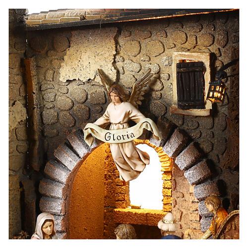 Borgo con forno 40x60x50 cm presepe Moranduzzo 12 cm 6