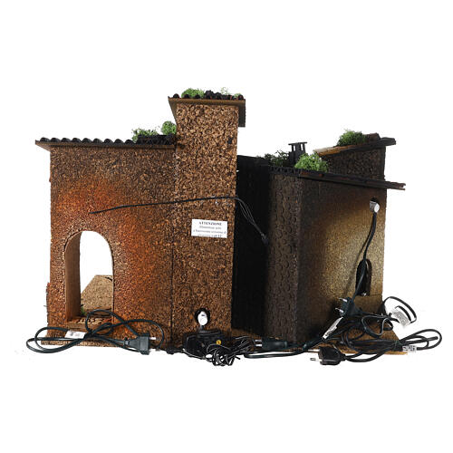 Borgo con forno 40x60x50 cm presepe Moranduzzo 12 cm 10