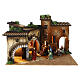 Borgo con forno 40x60x50 cm presepe Moranduzzo 12 cm s1