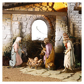 Village with stable 45x60x50 cm for 12 cm Moranduzzo Nativity Scene