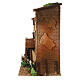 Double house with ladder and lights 40x35x25 cm, nativity 10-12 cm s4