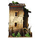 Two-storey house of 35x35x25 cm for 10-12 cm Nativity Scene s6