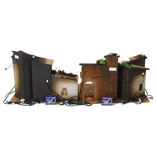 Borgo modulare con forno 45x120x50 cm presepe Moranduzzo 12 cm 11