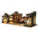 Borgo modulare con forno 45x120x50 cm presepe Moranduzzo 12 cm s3