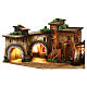 Borgo modulare con forno 45x120x50 cm presepe Moranduzzo 12 cm s8