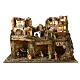 Village with animals, well and lights 45x75x40 cm for 10 cm Nativity Scene s1