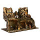 Lighted nativity village with fountain and animals 45x75x40 cm s5