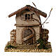 Casita rústica de campo belén 6cm 15x15x15cm s1